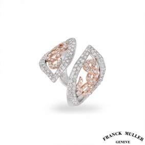 Franck Muller White & Rose Gold Diamond Liberty Ring Franck Muller White & Rose Gold Diamond Liberty Ring